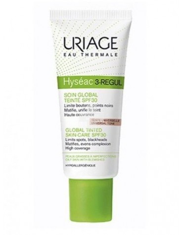 Hyseac 3 Regul Cuidado Global Con Color SPF30. Elimina imperfecciones, matifica y unifica el tono de la piel.