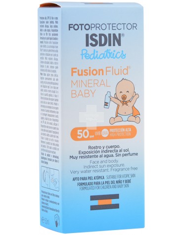 Isdin Fotoprotector Pediatrics Fusion Fluid Mineral Baby 50 ml