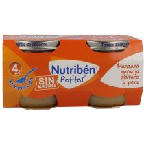 Nutribén Potito Manzana, Naranja, Plátano y Pera