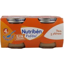 Nutribén Potito Pera y Plátano 2 Envases