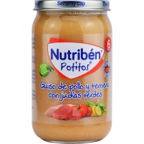 Nutribén Potitos Guiso de Pollo y Ternera con Judías Verdes