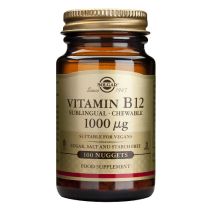 Solgar Vitamina B12 1000 μg (Cianocobalamina) 100 Comprimidos Masticables