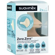 Suavinex Tetina para Biberón Zero. 0 Meses. Flujo Medio