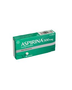 Aspirina 500 mg comprimidos  20 comprimidos