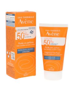 Avène Fluido SPF50+ 50 ml para piel sensible normal y mixta