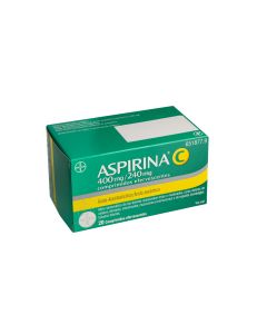 Aspirina c 400 mg/240 mg comprimidos efervescentes  20 comprimidos