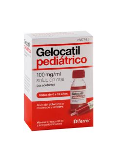 Gelocatil pediatrico 100mg/ml solucion oral  1 frasco x 60 ml