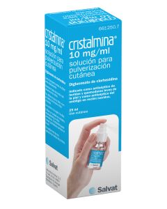 Cristalmina 10 mg/ml solucion para pulverizacion cutanea  1 frasco de 25 ml