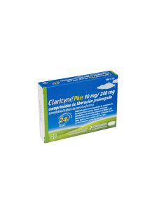Clarityne plus 10mg/240mg comprimidos de liberacion prolongada  7 comprimidos