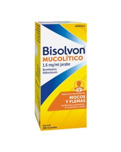BISOLVON MUCOLITICO 1,6 mg/ ml JARABE, 1 frasco de 200 ml