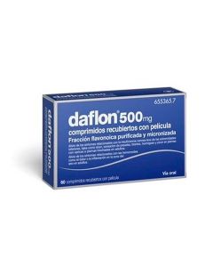 Daflon 500 mg comprimidos recubiertos con película  30 comprimidos