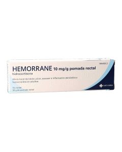 HEMORRANE 10 mg/g POMADA RECTAL, 1 tubo de 30 g