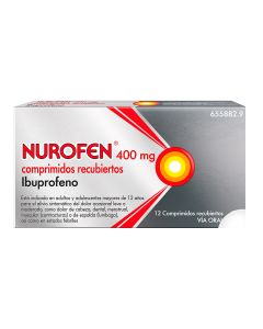 NUROFEN 400 mg COMPRIMIDOS RECUBIERTOS, 12 comprimidos