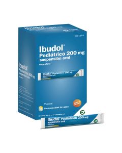IBUDOL PEDIÁTRICO 200 MG SUSPENSIÓN ORAL, 20 sobres