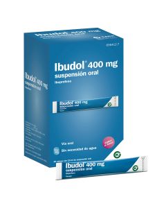 IBUDOL 400 MG SUSPENSION ORAL, 20 sobres