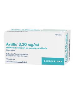 Artific 3 20 mg/ml colirio en solucion en envase  unidosis  30 envases unidosis de 0 5 ml