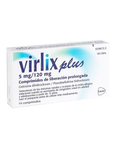 VIRLIX PLUS COMPRIMIDOS DE LIBERACION PROLONGADA , 14 comprimidos