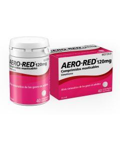 AERO-RED 120 mg COMPRIMIDOS MASTICABLES, 40 comprimidos