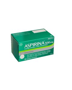 Aspirina 500 mg comprimidos efervescentes  20 comprimidos