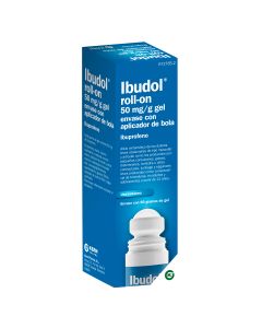 IBUDOL ROLL-ON 50 MG/G GEL ENVASE CON APLICADOR DE BOLA, 1 tubo de 60 g