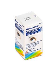 Reactine levocabastina 0 5mg/ml colirio en suspension  1 frasco de 4 ml