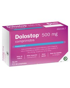 DOLOSTOP 500 MG COMPRIMIDOS, 20 comprimidos