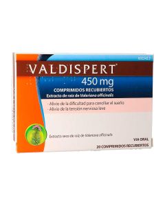 VALDISPERT 450 MG COMPRIMIDOS RECUBIERTOS, 20 comprimidos