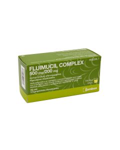 Fluimucil complex 500 mg/200 mg comprimidos efervescentes  12 comprimidos