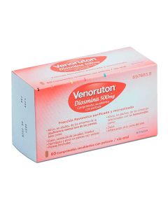 Venoruton diosmina 500 mg comprimidos recubiertos con pelicula  60 comprimidos