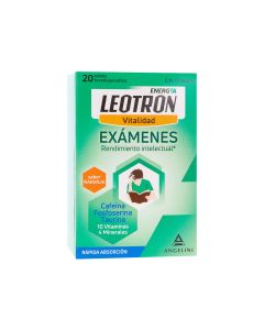 Complemento Alimenticio Exámenes Rendimiento Intelectual 20 Sobres de Leotron