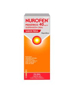 NUROFEN PEDIATRICO 40 MG/ML SUSPENSION ORAL SABOR FRESA, 1 frasco de 150 ml