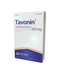 TAVONIN 120 MG COMPRIMIDOS RECUBIERTOS CON PELICULA, 30 comprimidos