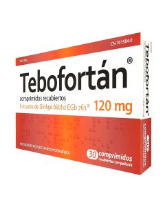 TEBOFORTAN 120 MG COMPRIMIDOS RECUBIERTOS CON PELICULA, 30 comprimidos