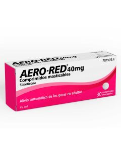 AERO RED 40 mg COMPRIMIDOS MASTICABLES, 30 comprimidos