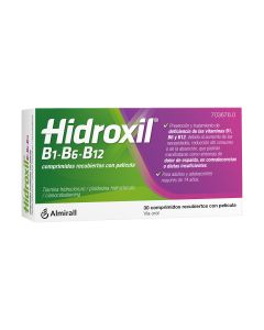 HIDROXIL B1-B6-B12 COMPRIMIDOS RECUBIERTOS CON PELICULA, 30 comprimidos