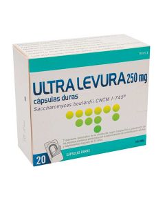 Ultra-levura 250 mg capsulas duras  10 cápsulas