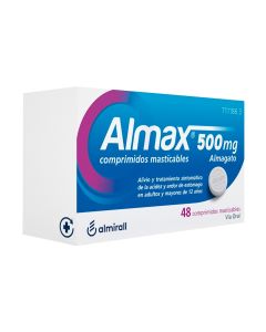ALMAX 500 mg COMPRIMIDOS MASTICABLES,48 comprimidos