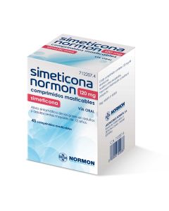 NORAFLAT FORTE 120 MG COMPRIMIDOS MASTICABLES, 40 comprimidos