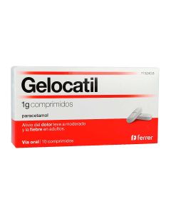 Gelocatil 1 g comprimidos,10 comprimidos