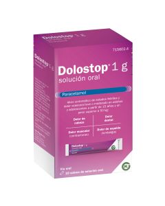 DOLOSTOP 1 G SOLUCION ORAL, 10 sobres