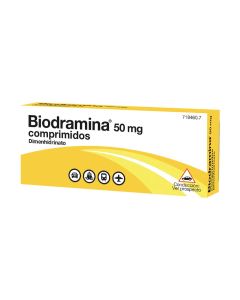 BIODRAMINA 50 mg COMPRIMIDOS, 4 comprimidos