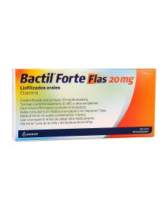 Bactil forte flas 20 mg liofilizados orales, 10 liofilizados orales