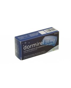 Dormirel 25 mg comprimidos recubiertos con pelicula  16 comprimidos