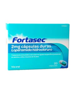 Fortasec 2 mg capsulas duras 20 cápsulas