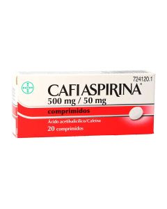 Cafiaspirina 500 mg/50 mg comprimidos  20 comprimidos