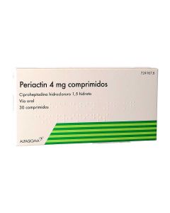 PERIACTIN 4 MG COMPRIMIDOS, 30 comprimidos