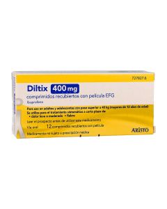 Diltix 400 mg comprimidos recubiertos con pelicula efg 12 comprimidos