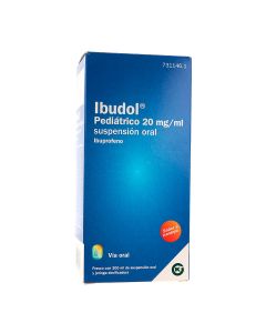 Ibudol pediatrico 20 mg/ml suspension oral efg, 1 frasco de 200 ml
