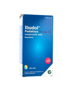 Ibudol pediatrico 40 mg/ml suspension oral, 1 frasco de 150 ml + jeringa graduada