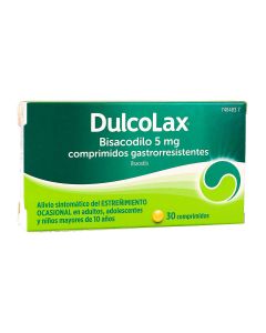 Dulcolax bisacodilo 5 mg comprimidos gastrorresistentes, 30 comprimidos